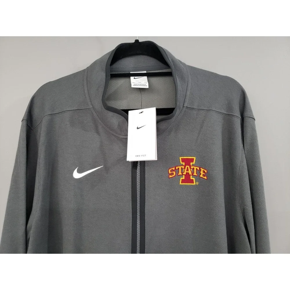 NEW MENS LARGE IOWA STATE CYCLONES NCAA  mens quarter zip‎ pullover SHIRT